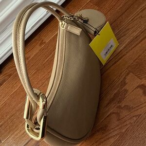 Marc Jacobs Crescent Leather Shoulder Bag – Neutral Beige (NWT)